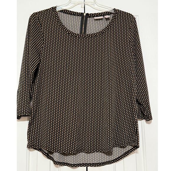 Chico's Polka Dot Pullover Top, Size 2 - Picture 1 of 5
